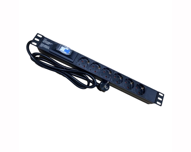 MAXPRO LINE Produžni kabl PDU/6-Way (1P 16A), 2m, sa osiguračem 
