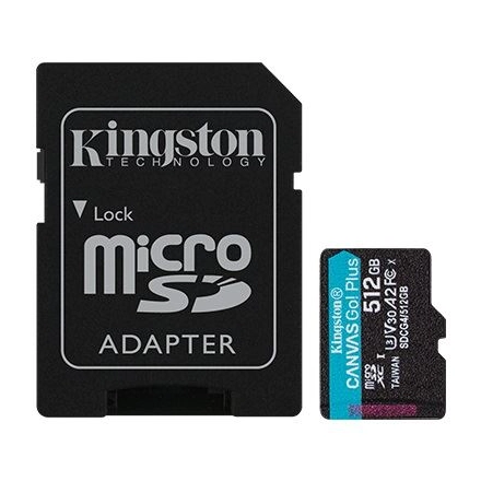 MEM SD MICRO 512GB Canvas Go! Plus + ADP SDCG4/512GB