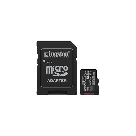 MEM SD MICRO 512GB Kingston Canvas Select Plus + Adapter SDCS3/512GB