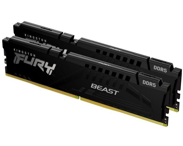 Memorija DDR5 64GB (2x32GB) 5600MT/s Kingston Fury Beast  KF556C40BBK2-64