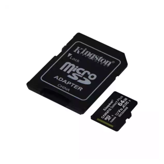Memorije kartice KINGSTON SDCS2/64GB/microSDXC/64GB/Class10 U1/80MB/s-10MB/s+adapter