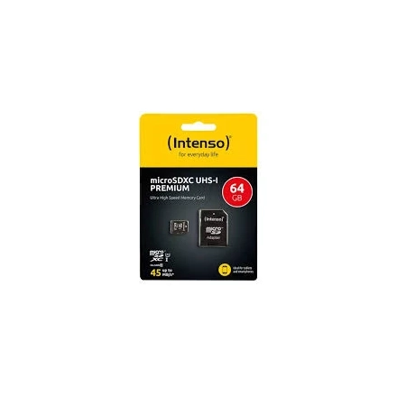 Micro SDXC Intenso 64GB UHS-I Premium 3423490 + adapter