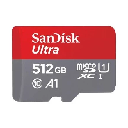 Micro SDXC SanDisk 512GB Ultra, SDSQUAC-512G-GN6MA + adapter