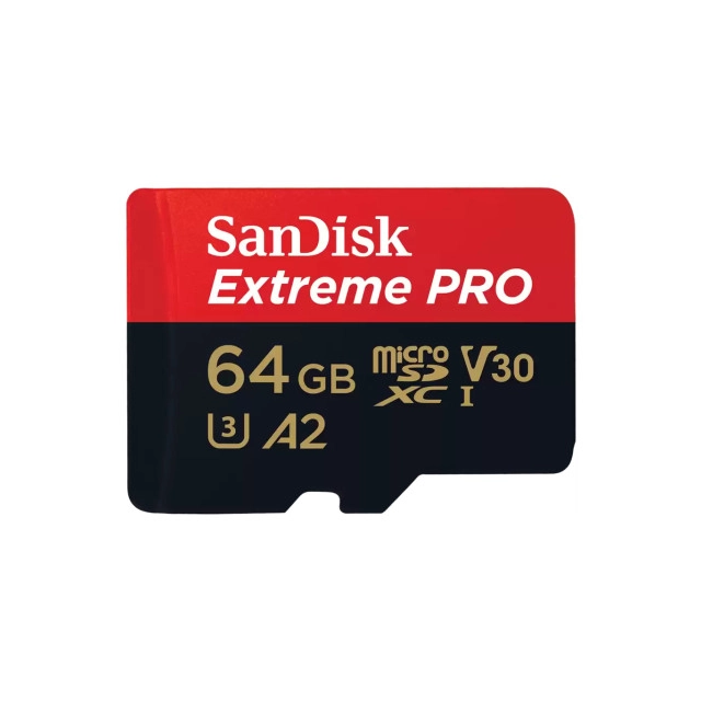 Micro SDXC SanDisk 64GB Extreme PRO, SDSQXCU-064G-GN6MA sa adapterom