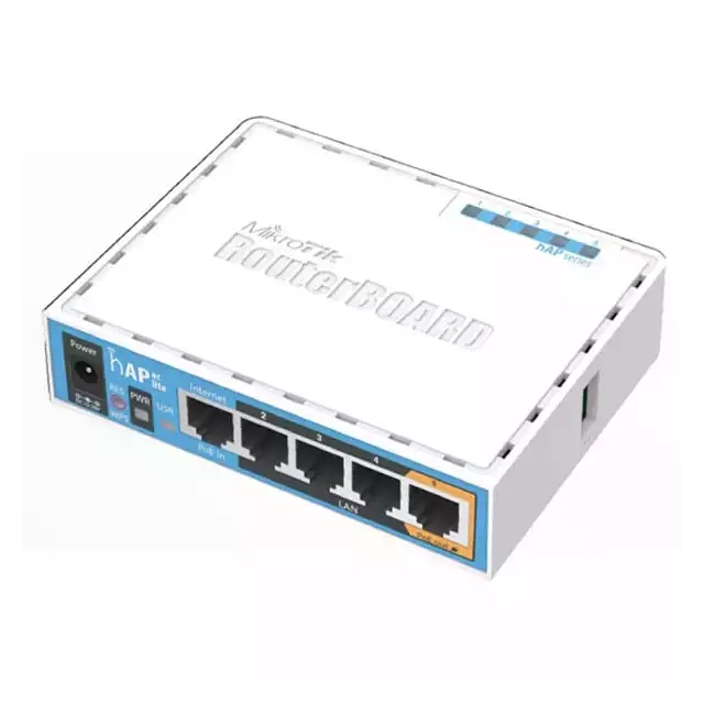 MikroTik hAP ac lite WiFi & 3G / LTE AC750Mb/s High Power 200mW dual band 2.4 & 5GHz 802.11ac/a/b/g/