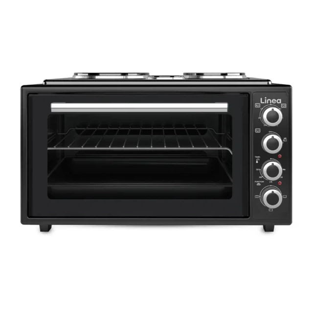Mini šporet LINEA LMO45-0611 3100W 3 ringle crna