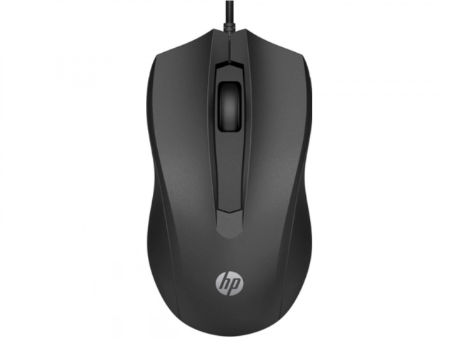 Miš HP 100 EURO žicni/6VY96AA/crna