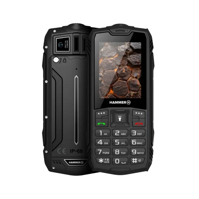 Mobilni telefon Hammer ROCK LTE Black IP68