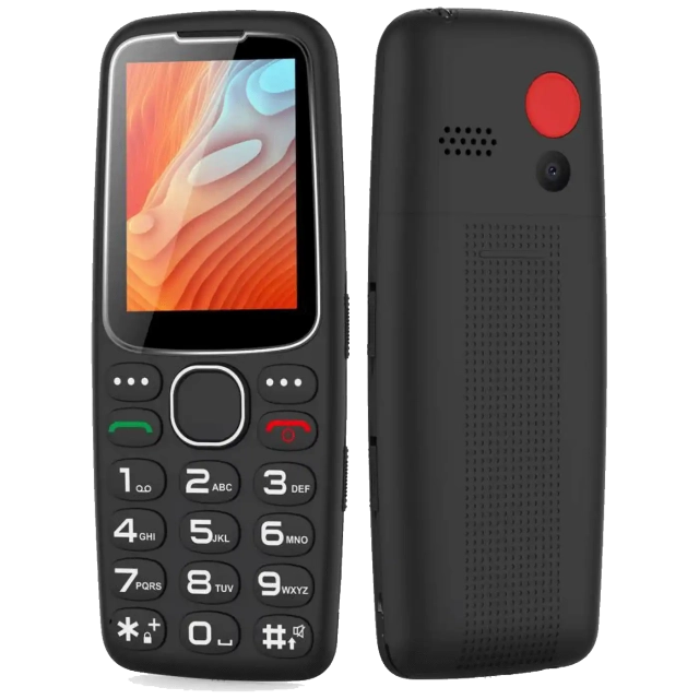 Mobilni telefon Meanit Senior 10 plus crni