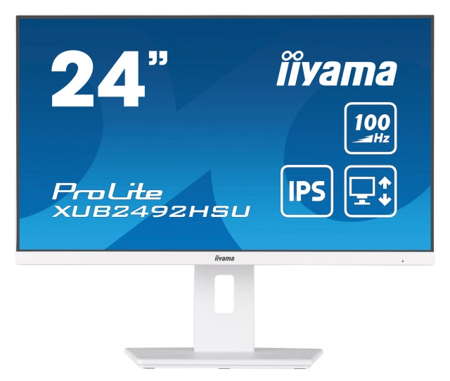 Monitor 23.8" Iiyama XUB2492HSU-W6 IPS 1920x1080/100Hz/0.4ms/HDMI/DP/USB/zvučnic