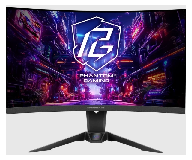 Monitor 27" ASRock PG27QRT2A VA 2560x1440/180Hz/1ms/2xHDMI/DP