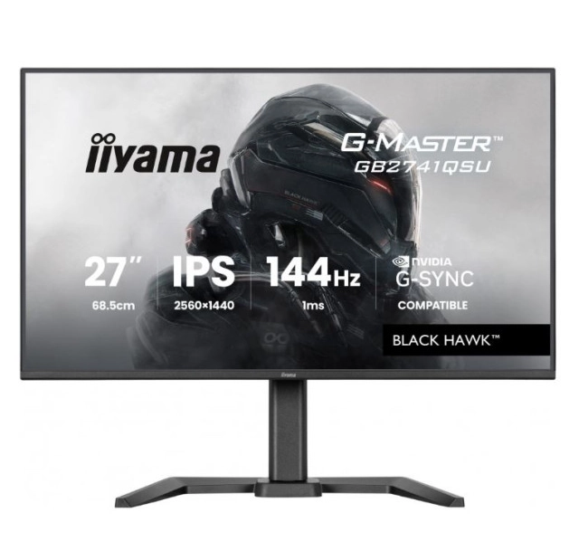 Monitor 27" Iiyama GB2741QSU-B1 IPS 2560x1440/144Hz/1ms/HDMI/DP/USB