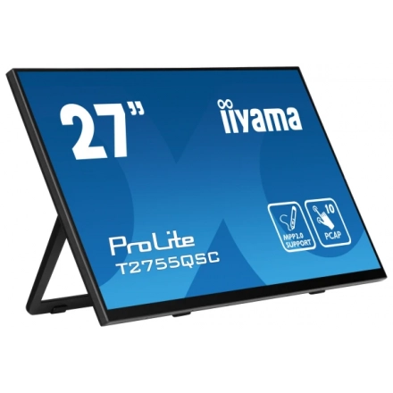 Monitor 27" Iiyama ProLite T2755QSC-B1 IPS 2560X1440/75Hz/5ms/HDMI/USB/touch