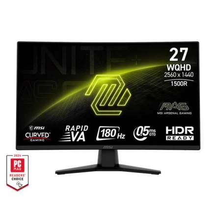 Monitor 27 MSI MAG 274CQF VA WQHD 180Hz DP/2XHDMI Zakrivljen