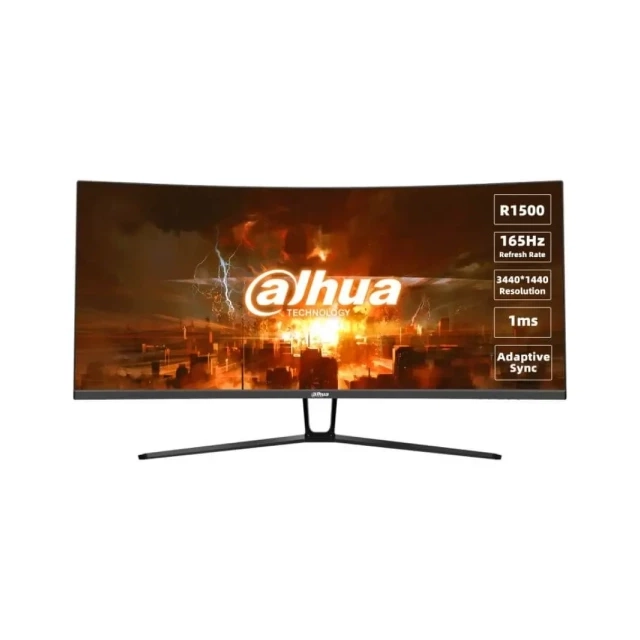 Monitor 34 Dahua LM34-E330C 3440x1440/21:9/VA/180Hz/1ms/2xHDMI/2xDP/Curved