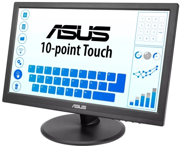 Monitor ASUS VT168HR 15.6"/TN,touch/1366x768/60Hz/5ms GtG/VGA,HDMI/VESA/crna