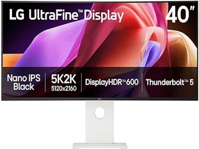 Monitor LG 40U990A-W 39.7"/IPS,zakrivljen,21:9/5120x2160/120Hz/5ms GtG/HDMIx2,DP,USB,Thunderbolt