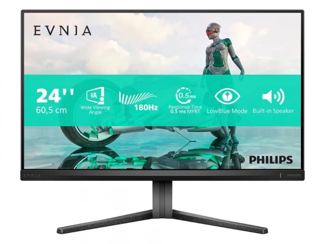 Monitor PHILIPS 24M2N3200S/00 23,8"/IPS/1920x1080/180Hz/1ms GtG/HDMIx2,DP/zvucnici/VESA/crna