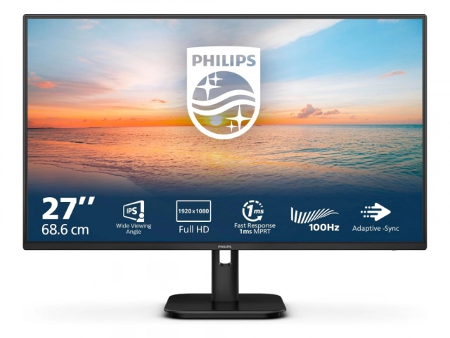 Monitor PHILIPS 27E1N1100A/00 27"/IPS/1920x1080/120Hz/1ms MPRT/VGA,HDMI/VESA/crna