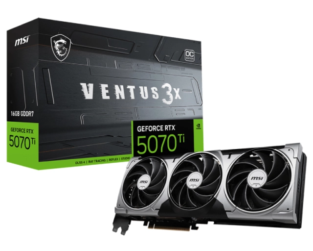 MSI nvidia RTX 5070 Ti 16G 256bit GeForce RTX 5070 Ti 16G VENTUS 3X OC grafička karta