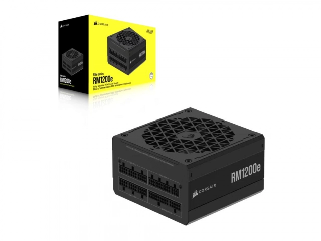 Napajanje CORSAIR RM1200e 1200W/ATX 3.1/PCIe 5.1/80+GOLD/12V-2x6/modularno/crna
