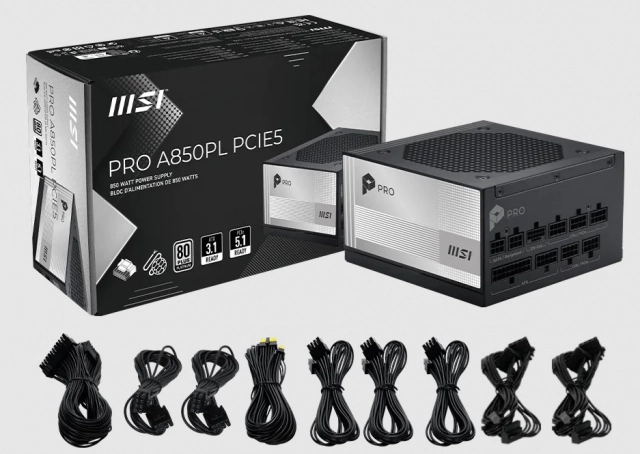 NAPAJANJE MSI PRO A850PL PCIE5