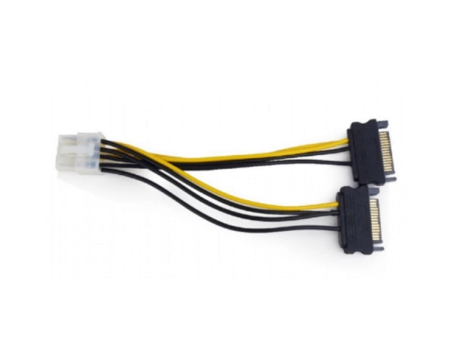 Naponski kabl 2xSata-8 pin-a za PCIe E-Green