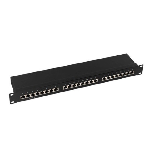 Patch panel OWIRE 19"/1U Cat6A/FTP/24 port
