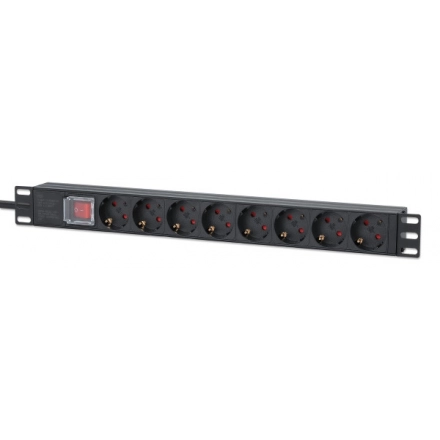 PDU kabl Intellinet 715126 19"/1U sa 8 utičnica/prekidač/2m