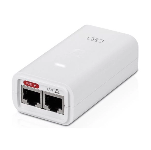 PoE Injector, 24VDC, 12W, Gigabit