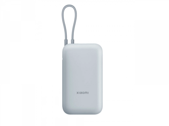 Prenosivi Punjac XIAOMI Power Bank 10000mAh/USB Tip-C/integrisan kabl/plava