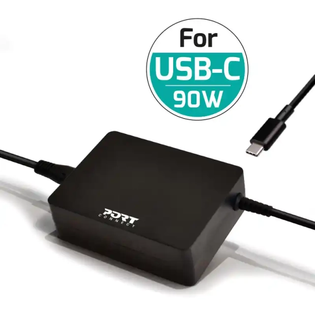 Punjač za Laptop Port 90W Type C EU