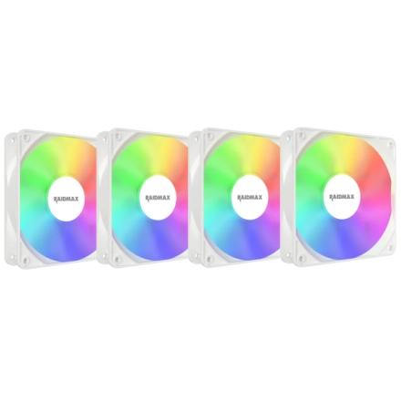 Raidmax 4x 120mm White  X-Air ARGB, NVX120FWDC4