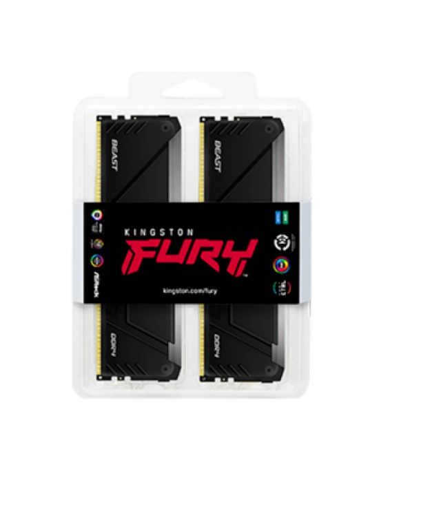 RAM DDR4 64GB (2x32GB) 3200MHz Kingston Fury Renegade RGB KF432C16RB2AK2/64