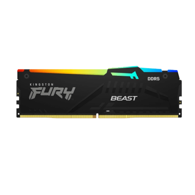 RAM DDR5 32GB 5200MT/s Kingston Fury Beast RGB Black KF552C40BBA-32