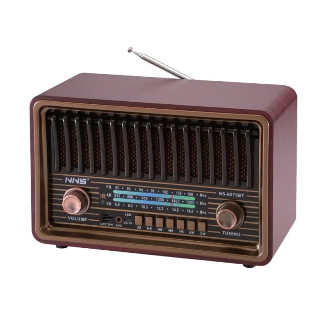 Retro RGB Bluetooth radio 8075BT/B NS-8075BT/B