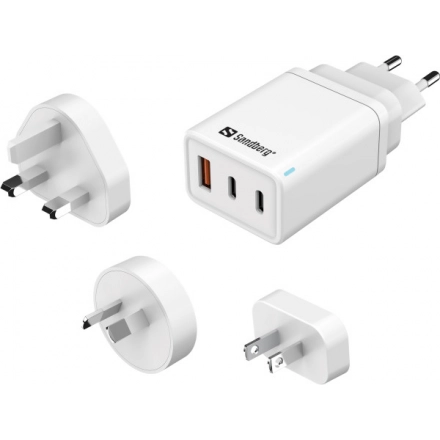 Sandberg 3in1 TravelCharger USB-C/A 65W 441-59