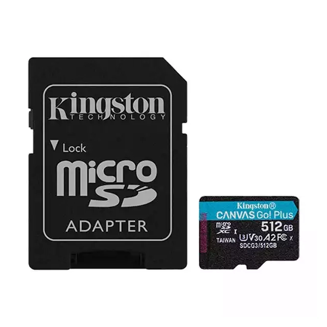 SD Card 512GB Kingston Canvas Go! Plus sa adapterom SDCG3/512GB