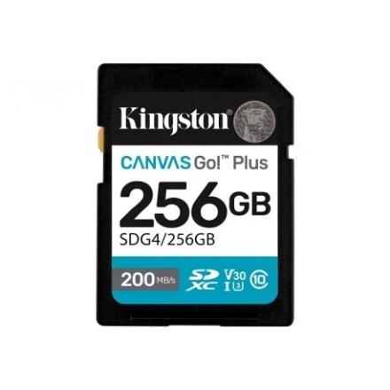 SD Card Kingston 128GB Canvas Go Plus SDG4/256GB