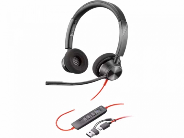 Slušalice HP Poly BW 3320 Stereo USB-C HS +USB-C/A/8X219AA/crna
