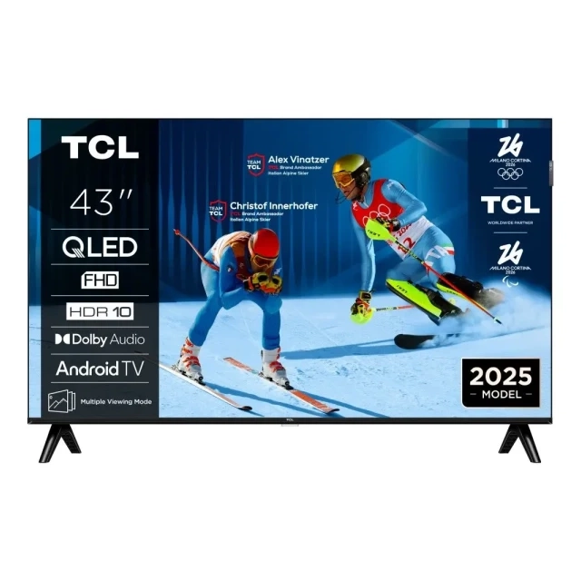SMART QLED TV 43 TCL 43S5K  1920x1080/Full HD/DVB-T2/C/S2/Android TV