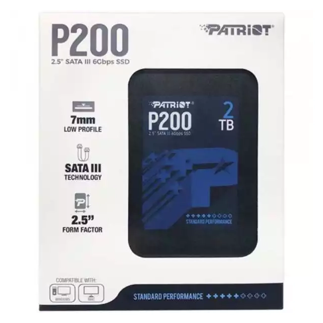 SSD 2.5 SATA3 2TB Patriot P210 520MBS/430MBS P210S2TB25