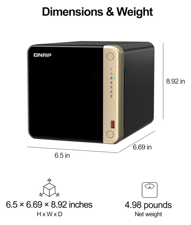 STORAGE QNAP NAS TS-464-8G 4-Bay