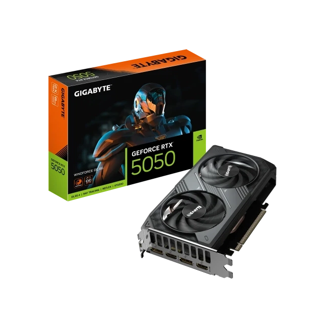 SVGA Gigabyte RTX 5050 WindForce 2 OC 8GB, GV-N5050WF2OC-8GD