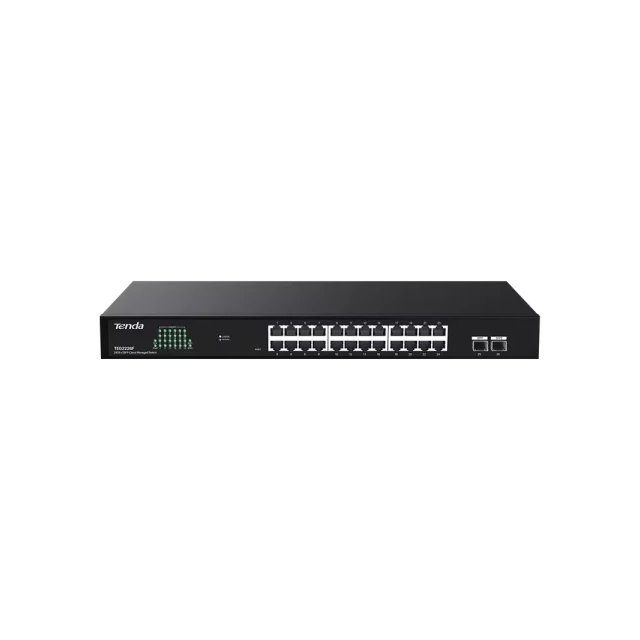 Svič 10/100/1000 24-port Tenda TEG2226F+ 2SFP Cloud Managed