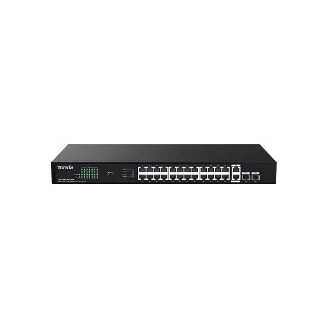 Svič 10/100/1000 26-port + 2SFP Tenda TEG1128P-24-250W/24-Port PoE
