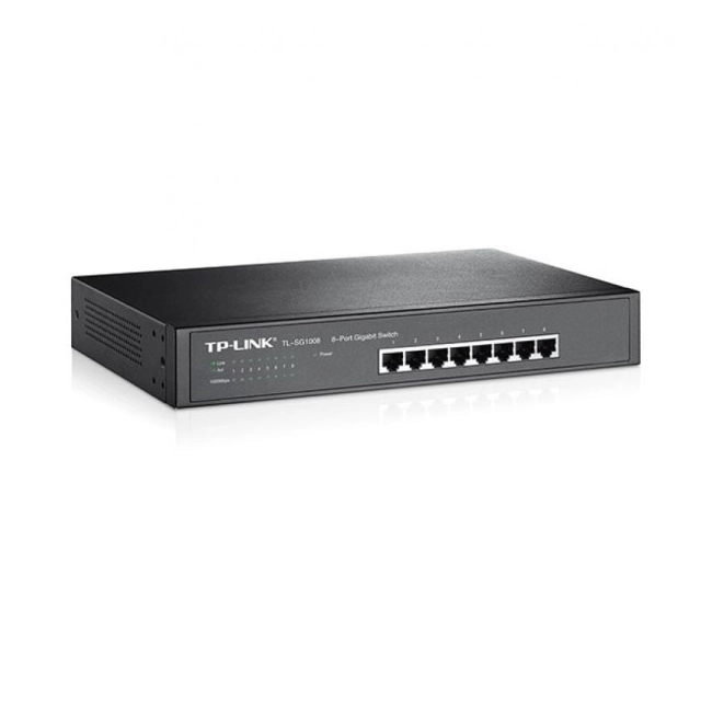 Switch TP-LINK TL-SG1008 Gigabit 8x RJ45 10/100/1000Mbps/13" metalno kuciste