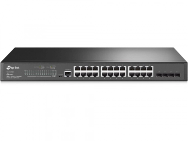 Switch TP-LINK TL-SG3428 Gigabit/24xRJ45/1Gbps/Smart L2+/4x SFP/Rackmount metalno kuciste