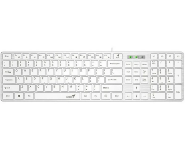 Tastatura Genius SlimStar 126 USB YU Bela