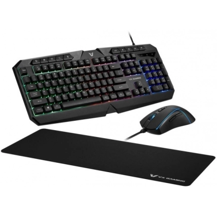 Tastatura + miš + podloga USB Volkano VX Helios VX-148-BK US crna